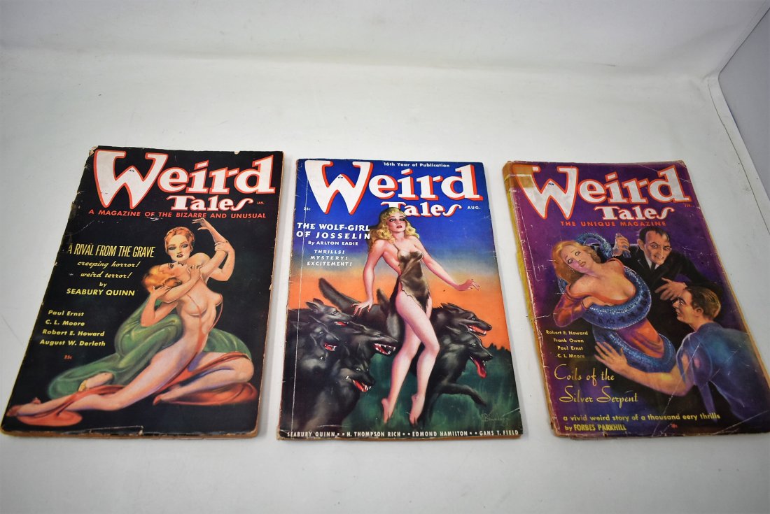 Lot of 3 1930's Weird Tales Magazines (1 of 2)