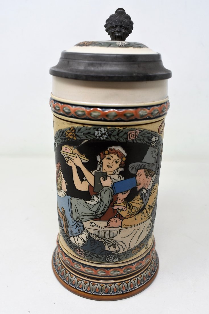 Mettlach 2716 1/2 Liter Etched Beer Stein (1 of 6)