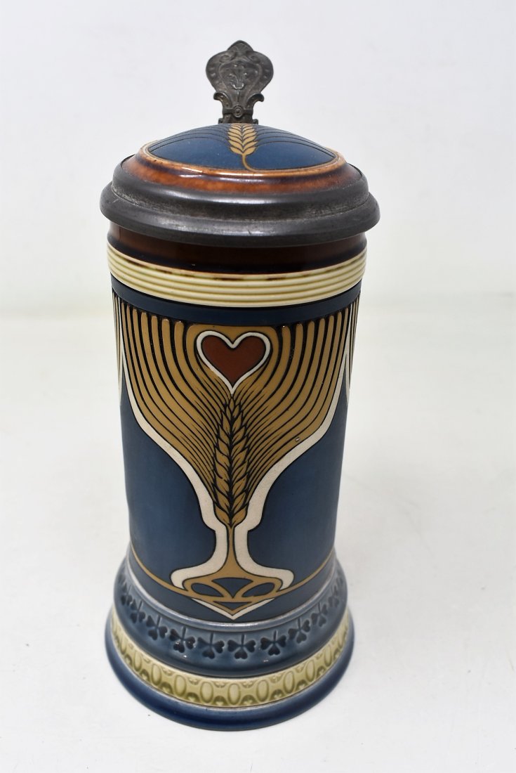 Mettlach 1/2 Liter 2802 Art Noveau Beer Stein (1 of 7)