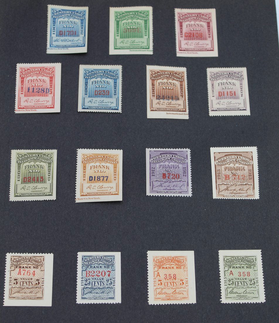46 Western Union Telegraph Telegram Stamps (1 of 12)