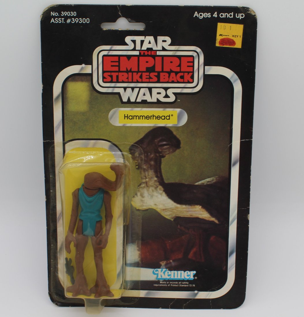 Star Wars Vintage Kenner Empire Strikes Back Hammerhead 1981 41 Back: As Shown Card and Figure
