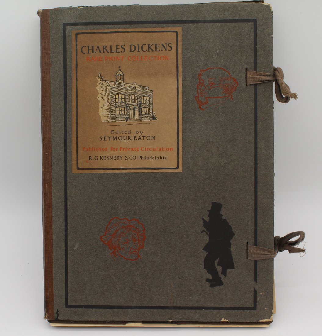 1900 Charles Dickens Rare Print Collection By Seymour Eaton Numbered for Private Circulation Kennedy (1 of 7)