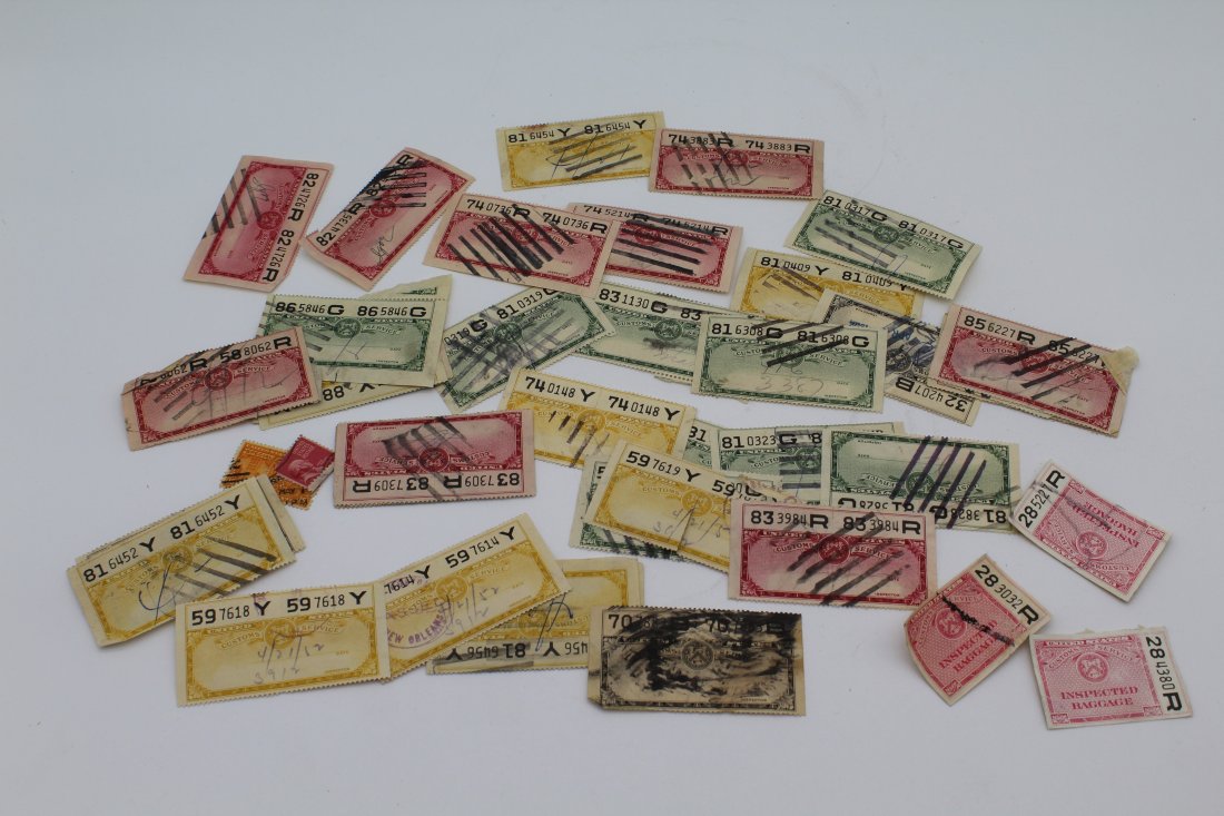 Group of United States Customs Service Stamps: Group of US Customs Stamps as shown