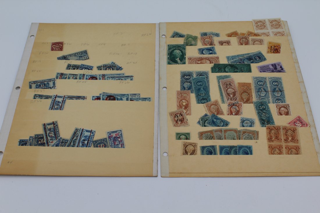 Group of Document Mortgage Charter Party Playing Card Internal revenue Tax Stamps (1 of 4)