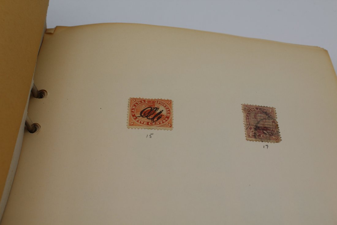 Stamp Album Binder Canada and United States of America USA Postage Stamps (1 of 11)