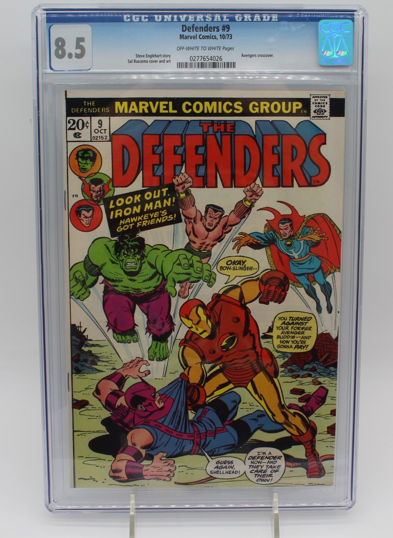 The Defenders 9 CGC Graded 8.5 - Avengers Crossover issue (1 of 3)