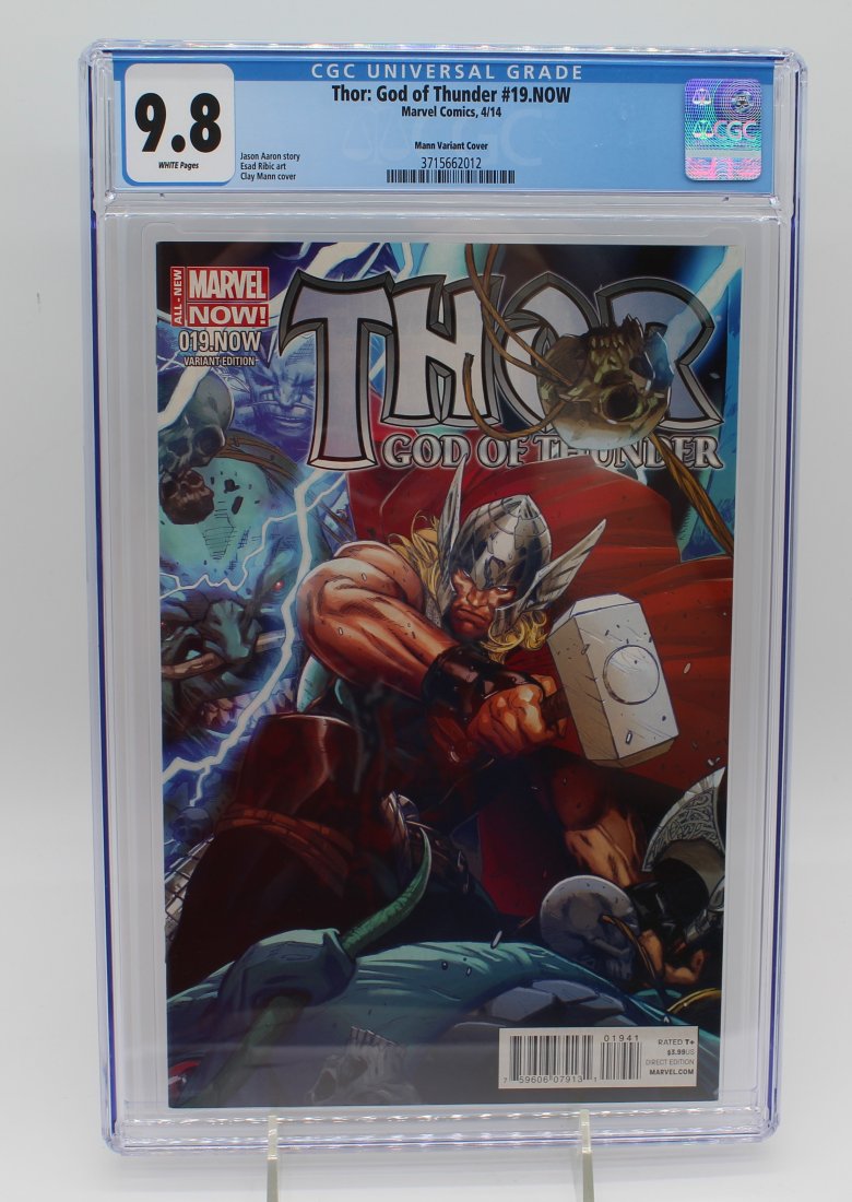 Thor: God of Thunder 19.NOW Mann 1:75 Variant Cover CGC 9.8 HTF Variant Edition (1 of 3)