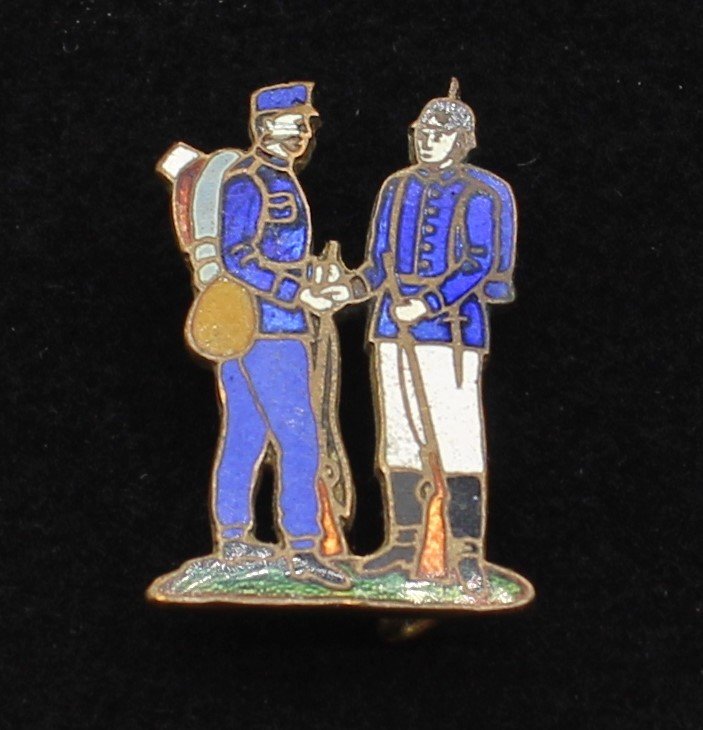 WWI Great War Armistice Day Enamel Pin - Rare Post War Holiday (veterans Day) Pin Back (1 of 3)