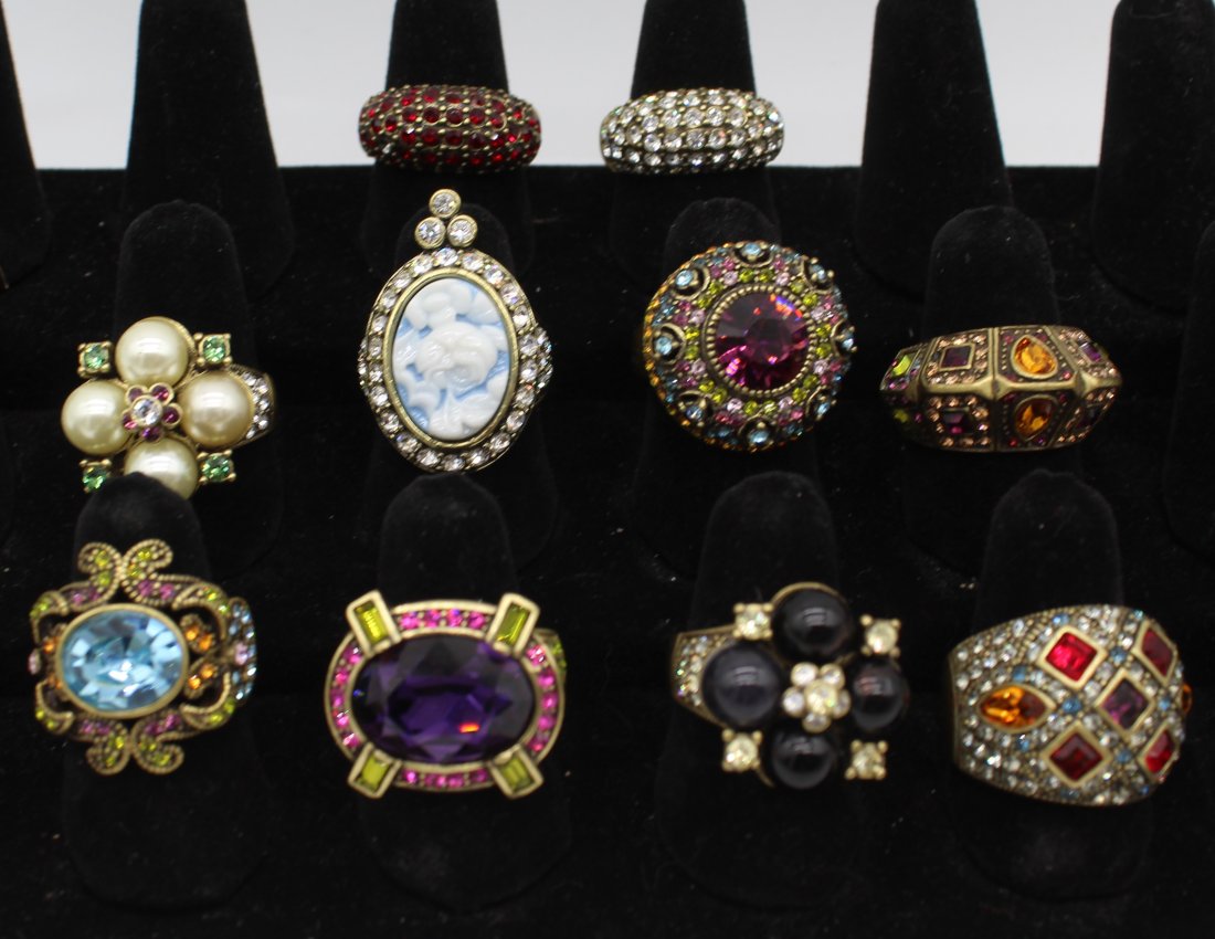 Heidi Daus Rhinestone 10 Ring Set (1 of 1)