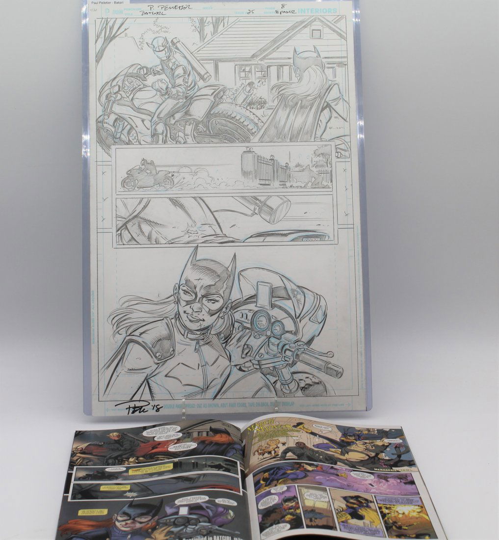 Original Published Comic Book Art Page Batgirl 25 Page 8 Paul Pelletier (1 of 8)