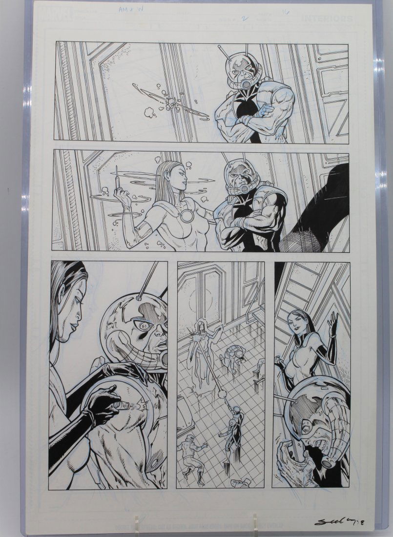 Original Published Comic Book Art Page Ant-Man & Wasp 2 Page 16 Tim Seeley (1 of 3)