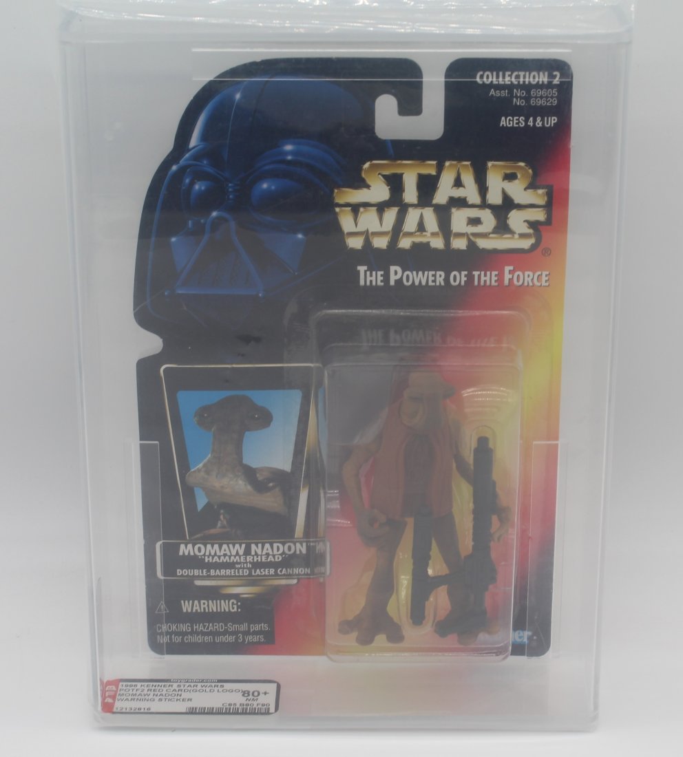 Star Wars Kenner POTF Gold Logo Momaw Nadon Hammerhead AFA Graded 80+ (1 of 3)