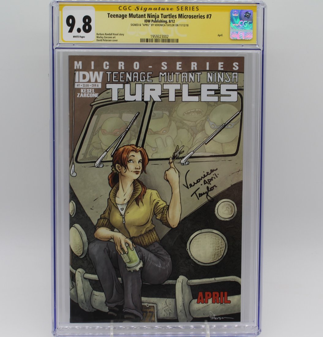 Teenage Mutant Ninja Turtles TMNT Microseries 7 CGC 9.8 Signature Series Veronica Taylor April O'nea (1 of 4)