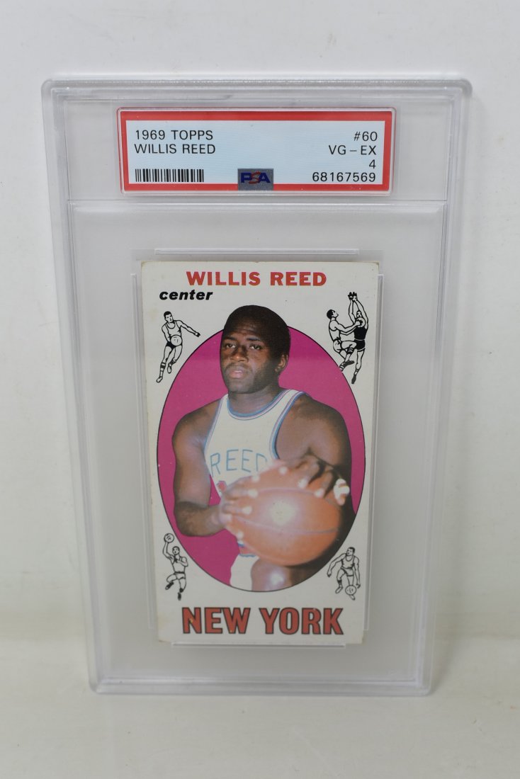1969 Topps Basketball Card PSA Graded Willis Reed VG-EX 4 (1 of 2)