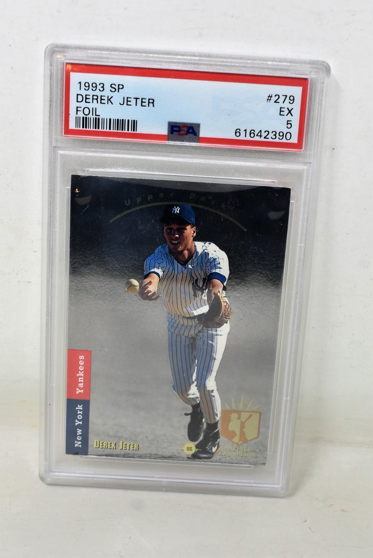 1993 SP Foil #279 Derek Jeter Rookie Card Yankees PSA Graded (1 of 3)