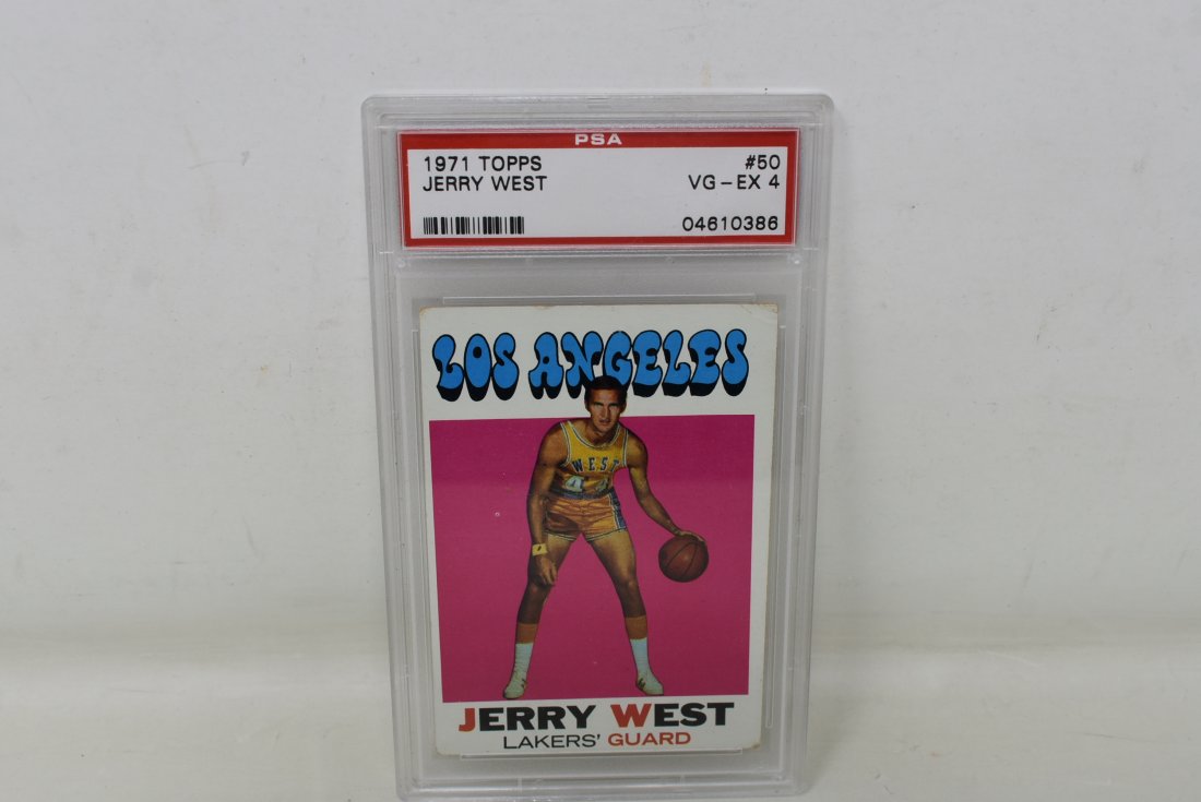 1971 TOPPS #50 Jerry West Card PSA 4 (1 of 2)