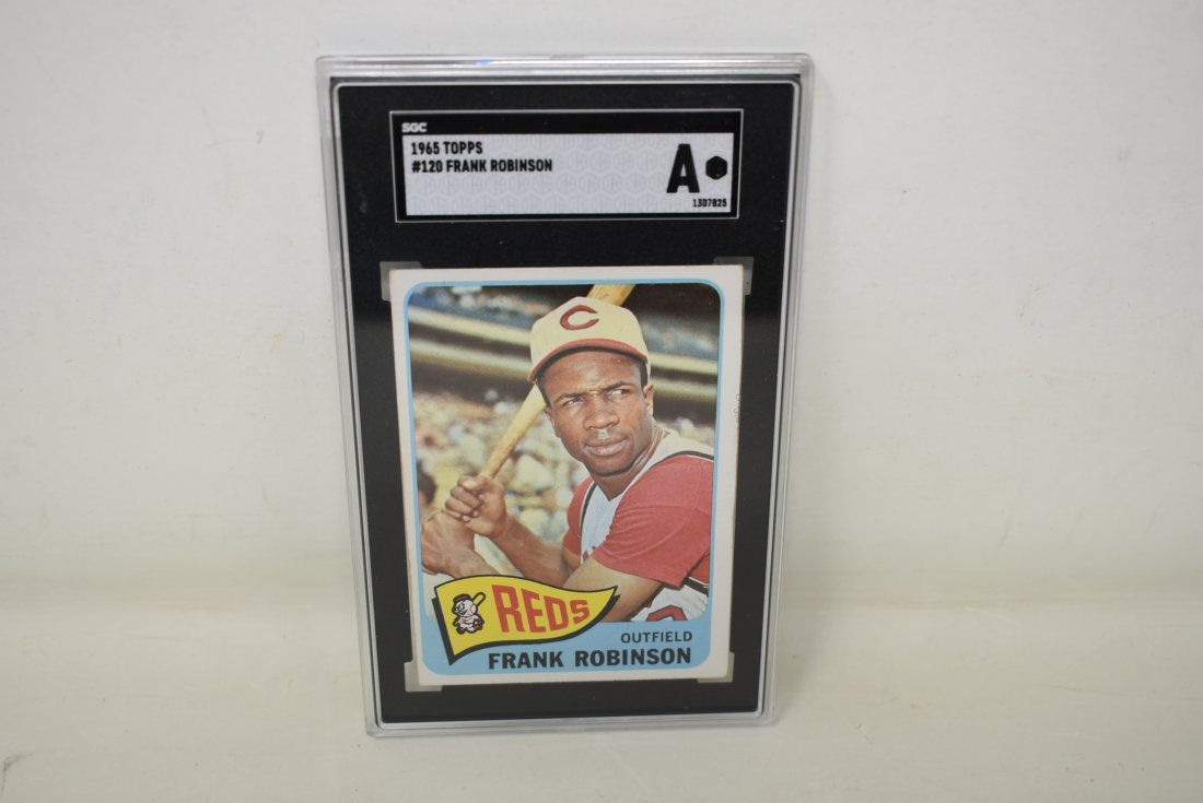 1965 TOPPS #120 Frank Robinson Card SGC "A": 1965 TOPPS #120 Frank Robinson Card SGC Graded A