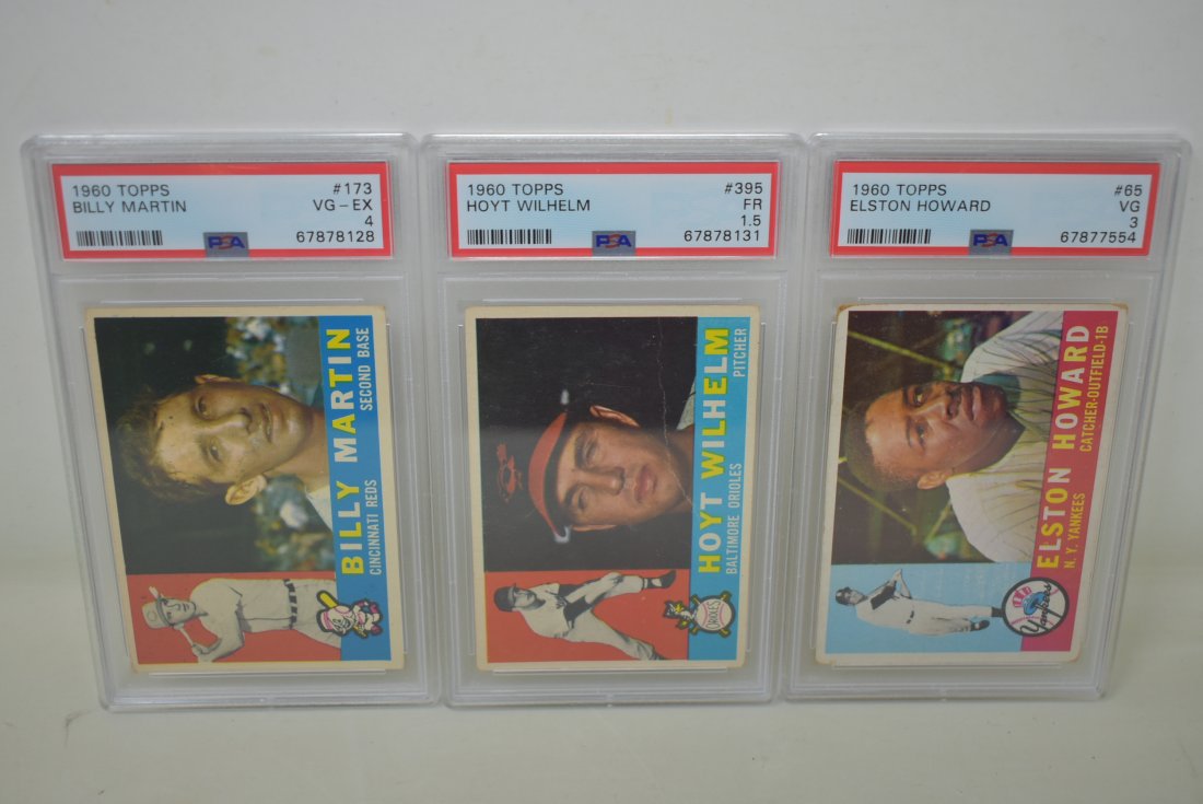 3 1960 TOPPS PSA Graded Baseball Cards (1 of 2)