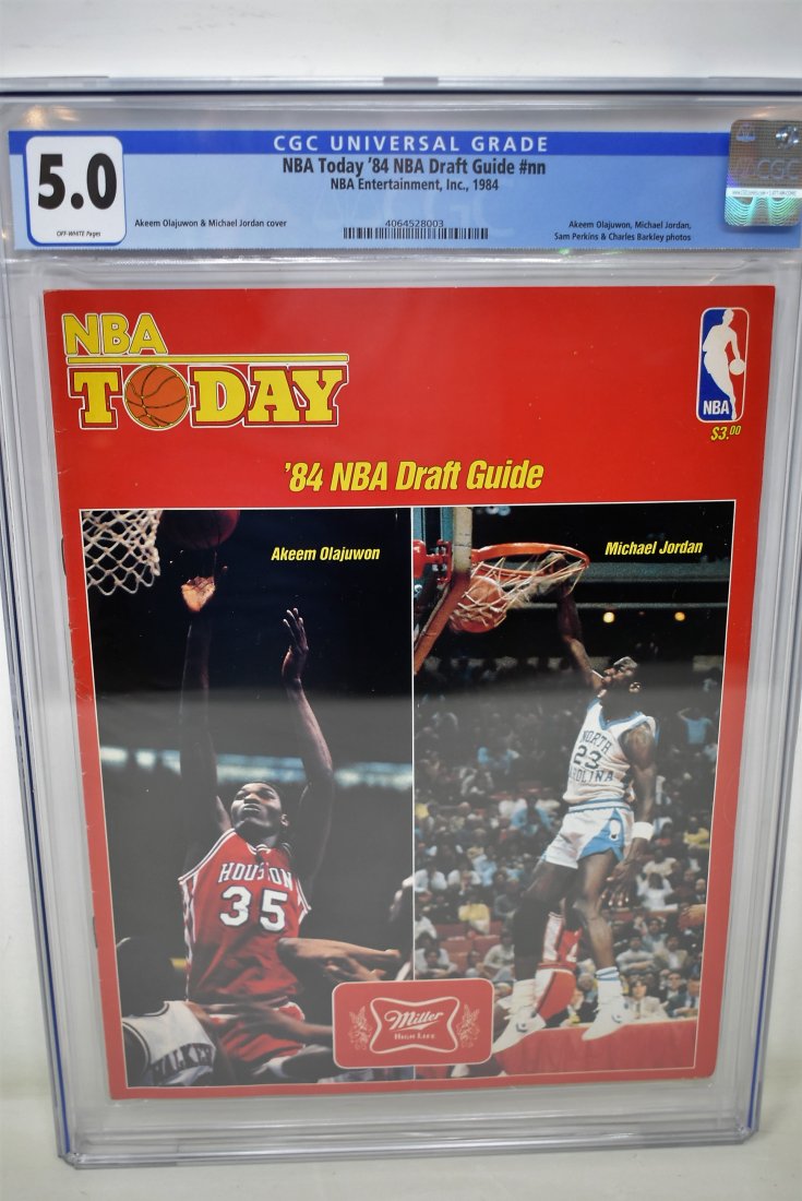 1984 NBA Draft Guide, Michael Jordan Graded CGC 5.0 (1 of 4)