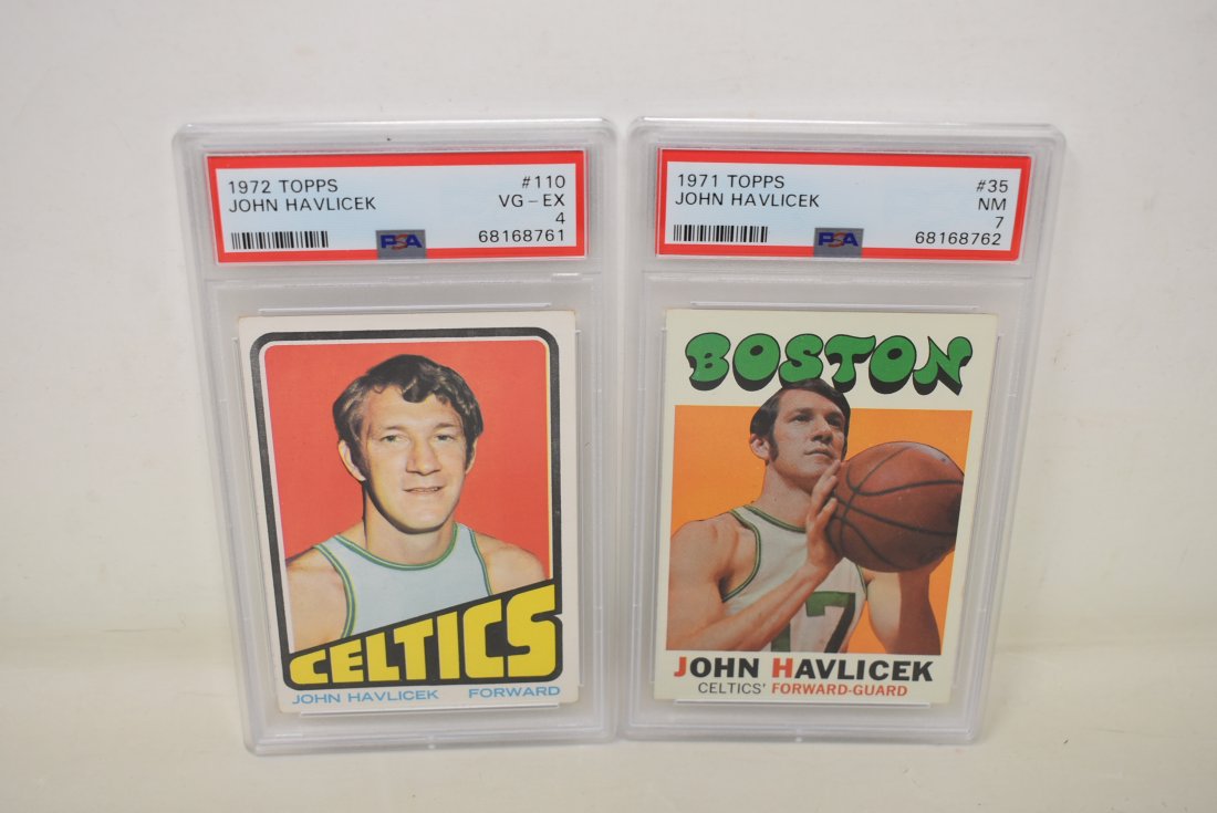 2 TOPPS PSA Graded John Havlicek Cards (1 of 2)