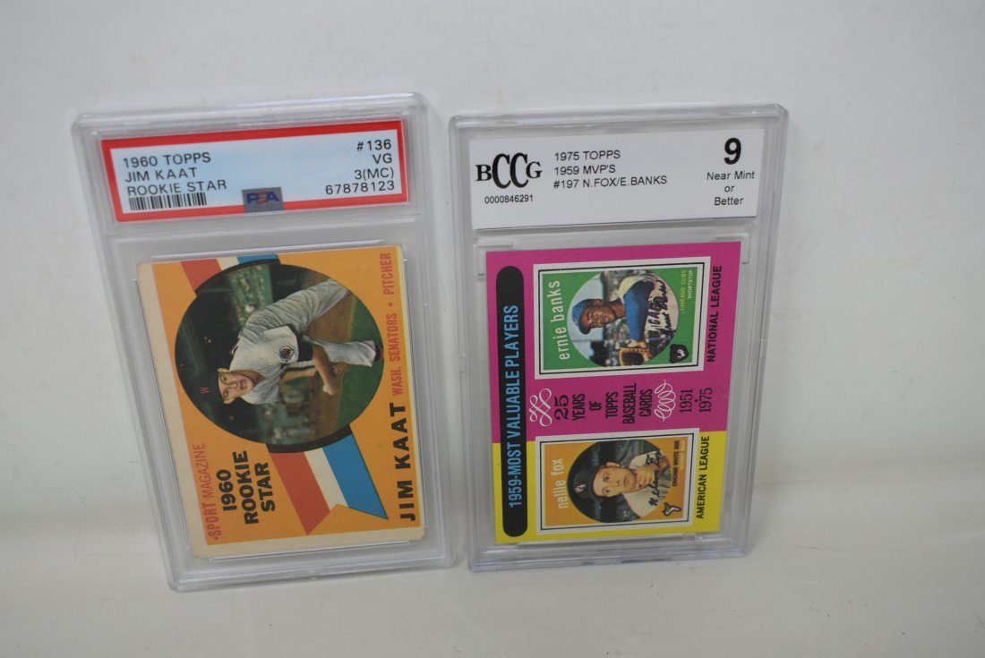 2 Graded MLB Cards Jim Katt Rookie (1 of 2)