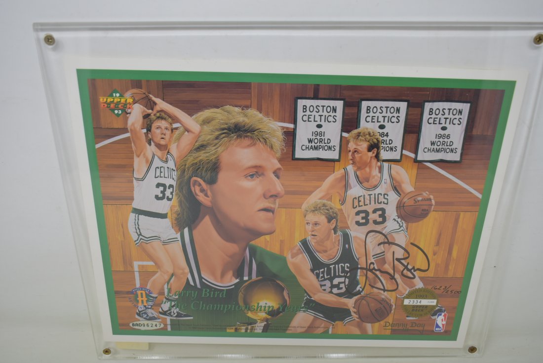 1993 Upper Deck Certified Autographed Larry Bird Photo Limited Edition (1 of 3)
