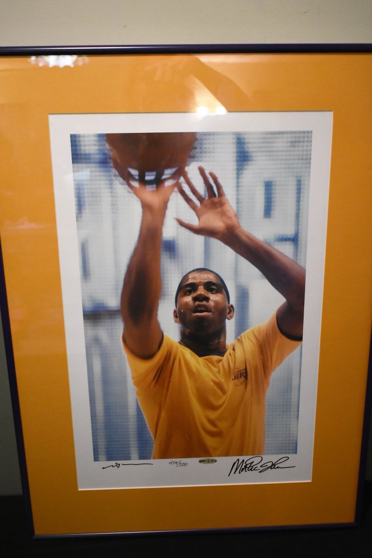 Magic Johnson Signed Numbered Framed Photo Certified (1 of 3)