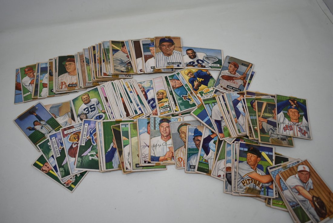 Group of 150+ 1951-52 Bowman Gum Baseball Cards (1 of 3)