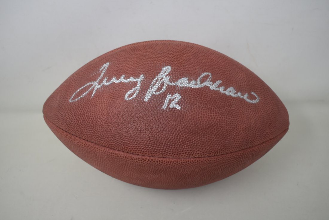 Terry Bradshaw #12 Autographed Football: Terry Bradshaw #12 Autographed Football, no COA