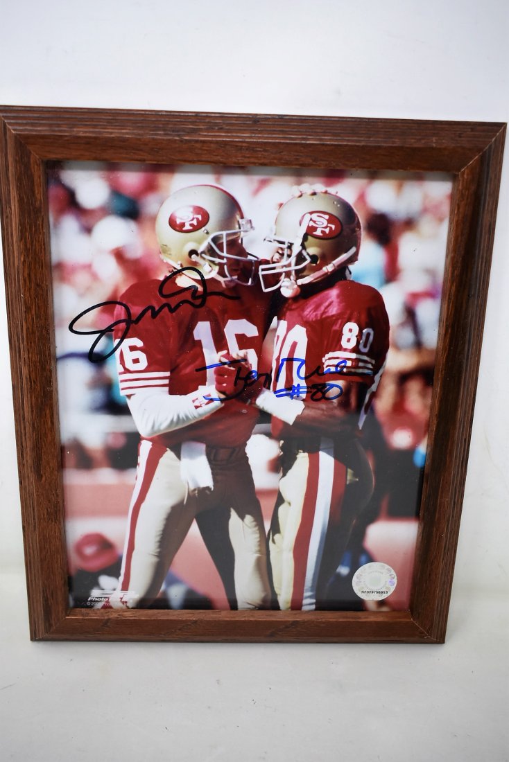 Joe Montana & Jerry Rice Signed 8 x 10 Photograph (1 of 2)