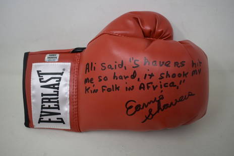 BOXER STEPHAN BIG SHOT SHAW SIGNED AUTOGRAPHED BOXING GLOVE GTP