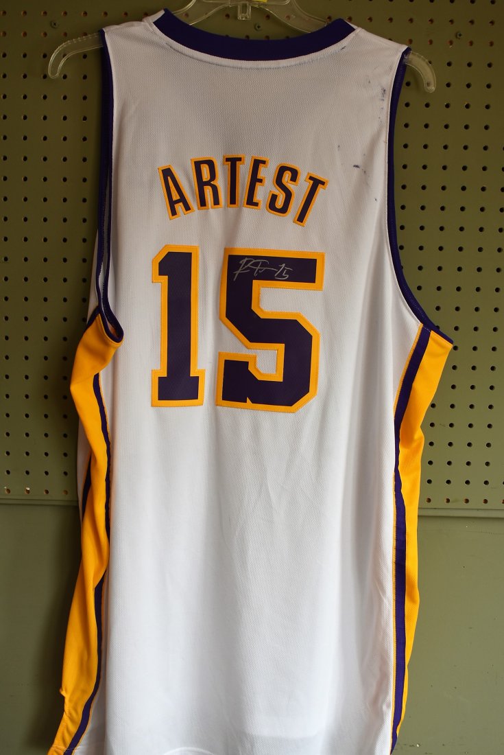 Ron Artest Autographed Lakers Jersey: Ron Artest Signed L.A. Lakers Jersey, size 2XL, new with tags. No COA
