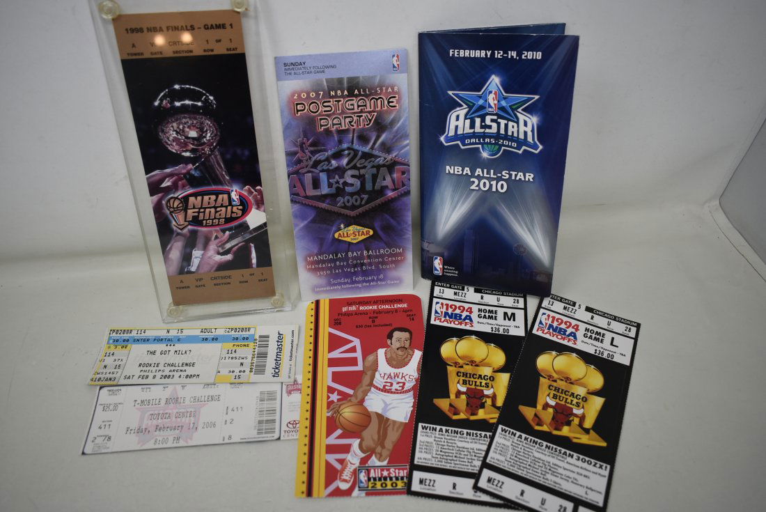 Collection of NBA Tickets All-Star Weekend, Finals (1 of 5)