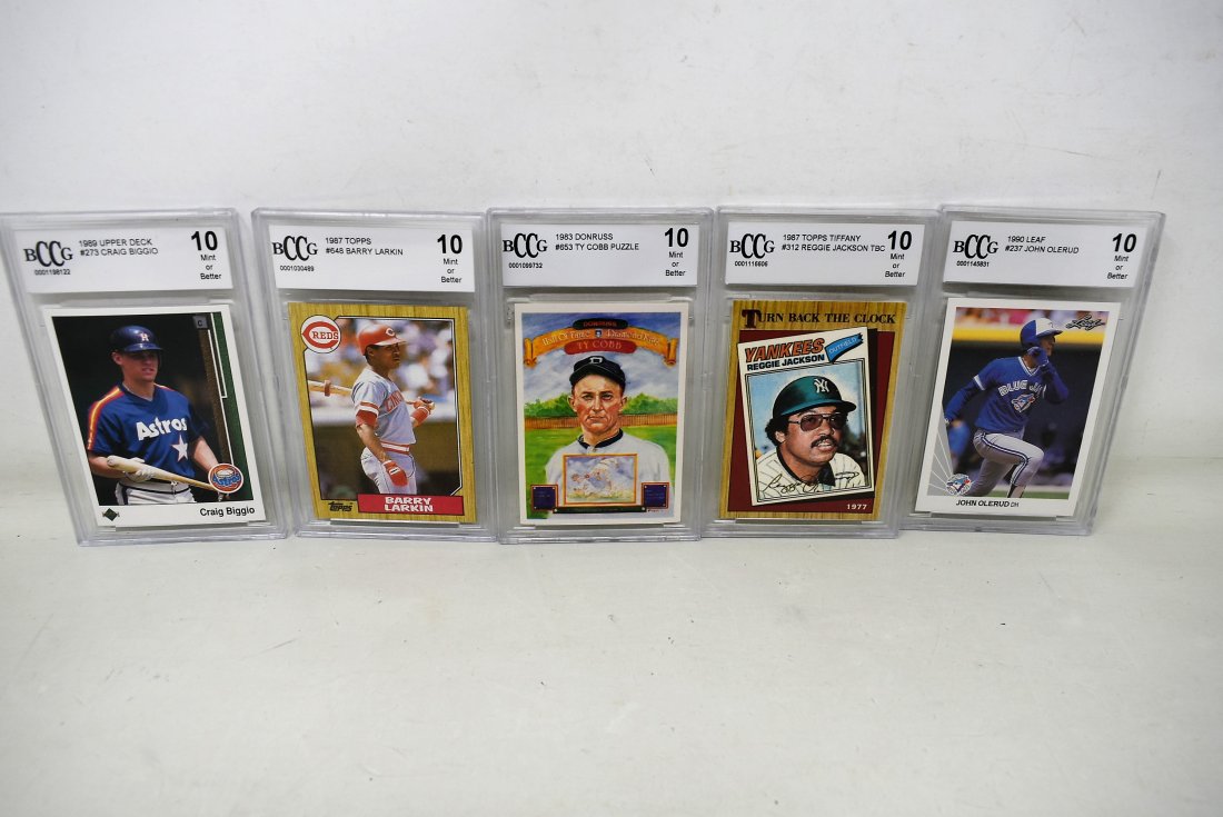 5 BCCG Graded Baseball Cards (1 of 4)