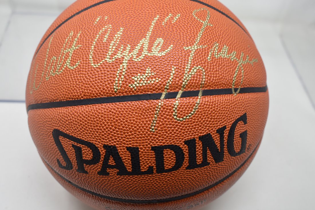 Walt "Clyde" Frazier & Dave De Busschere Autographed Basketball (1 of 3)