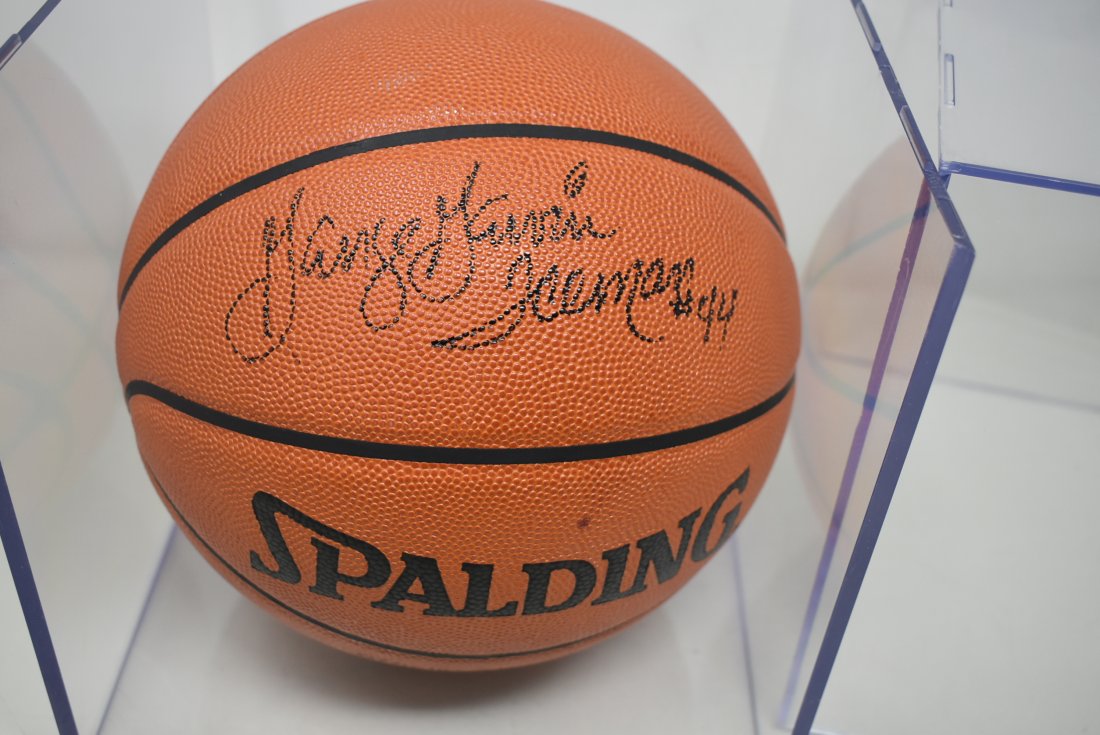 George Gervin "Iceman" #4 Autographed Basketball (1 of 3)