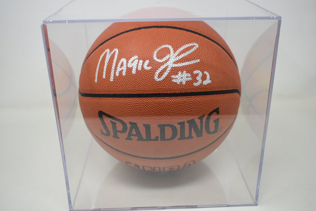 Magic Johnson Autographed Basketball (1 of 4)