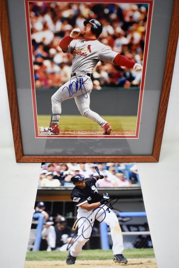 Frank Thomas & Mark McGwire Autographed Photos (1 of 4)