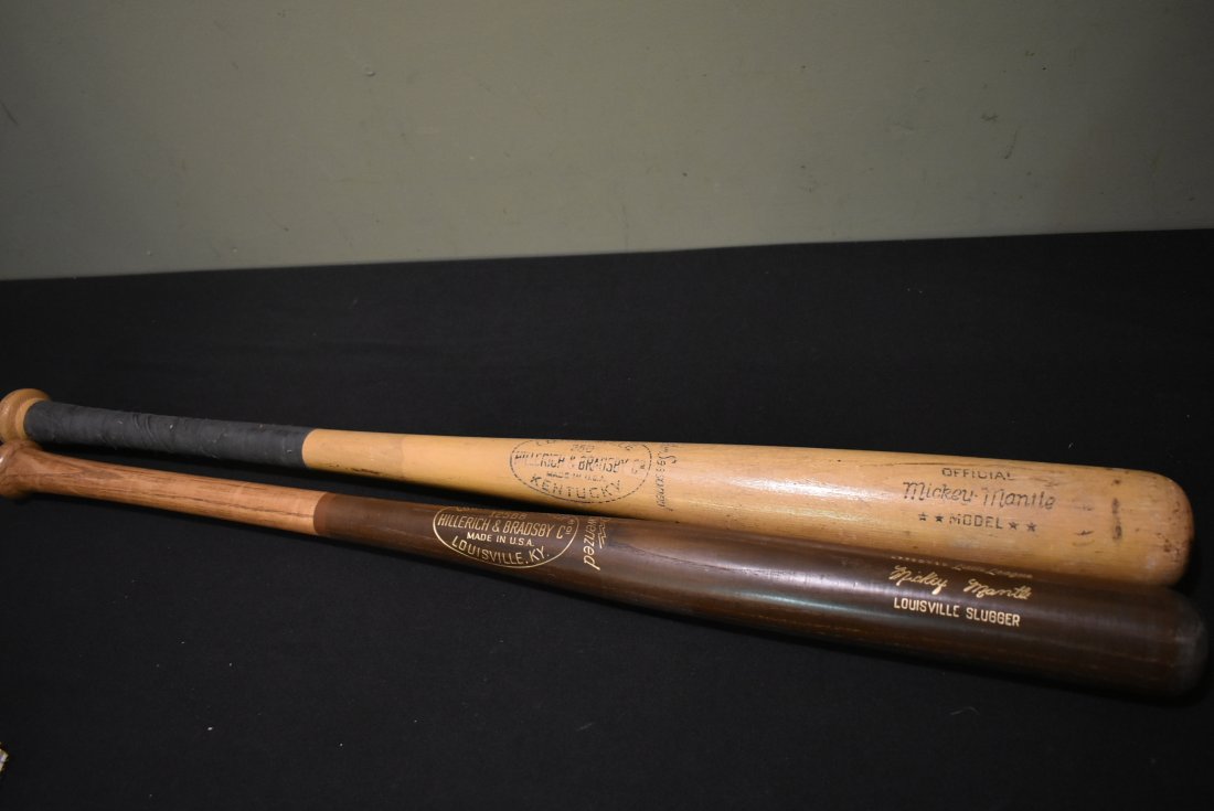 2 Louisville Slugger Mickey Mantle Baseball Bats (1 of 4)