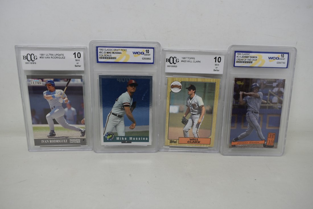 4 Graded Baseball Cards (1 of 2)
