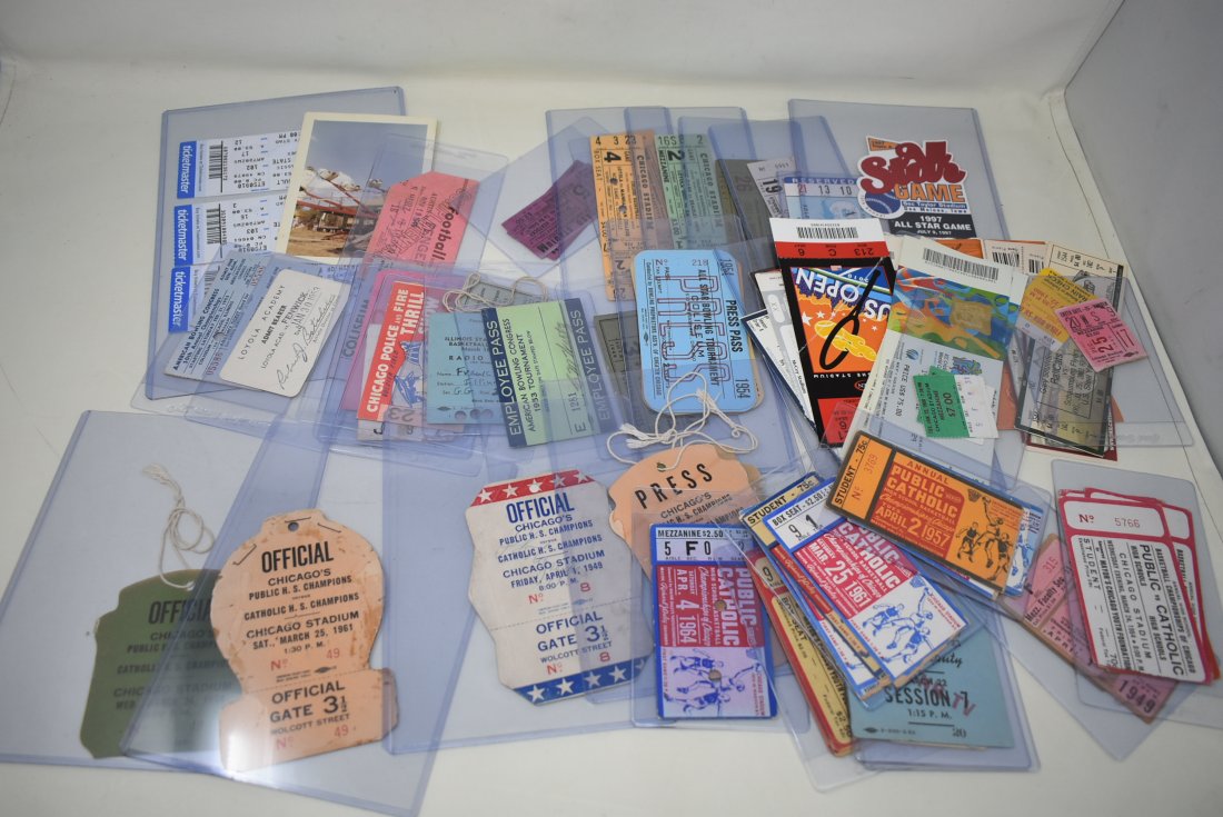 Lot of Vintage College & High School Sports Tickets (1 of 3)
