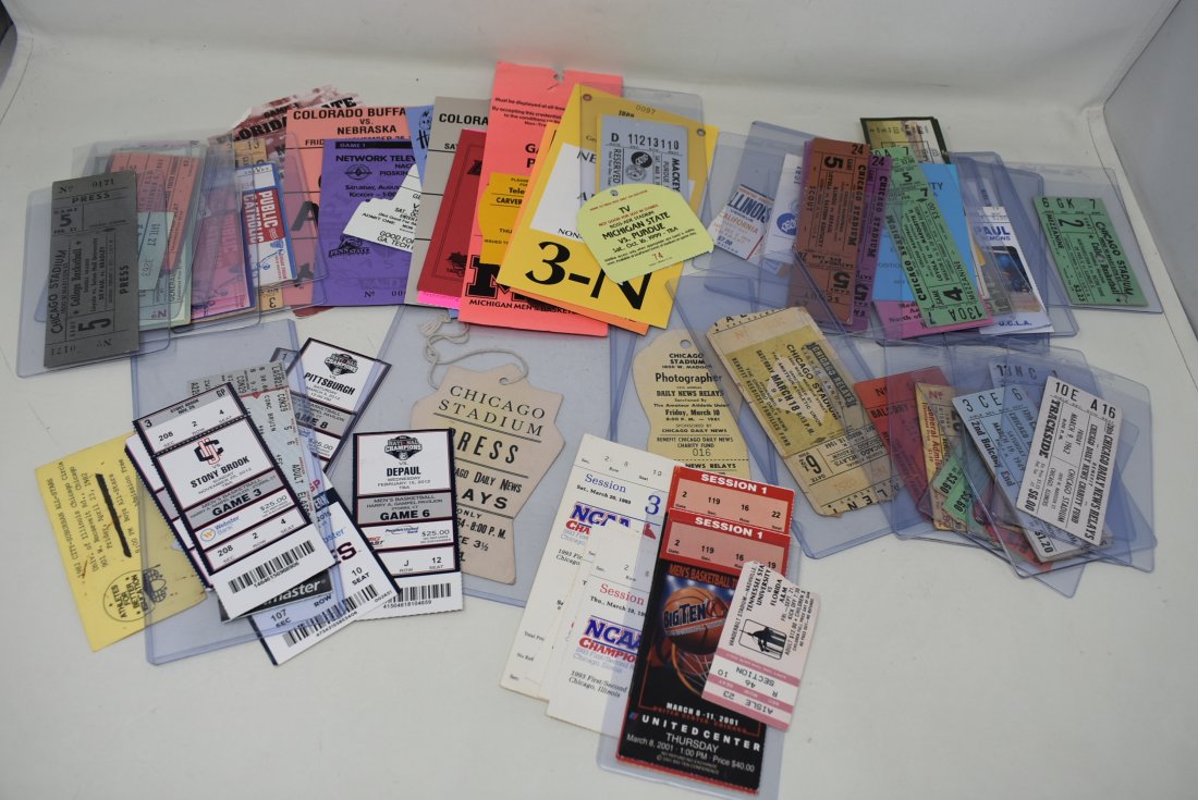 Vintage College Sports Tickets 1940's-: A Lot of Vintage College Sports Tickets, 1940s and up. As shown.