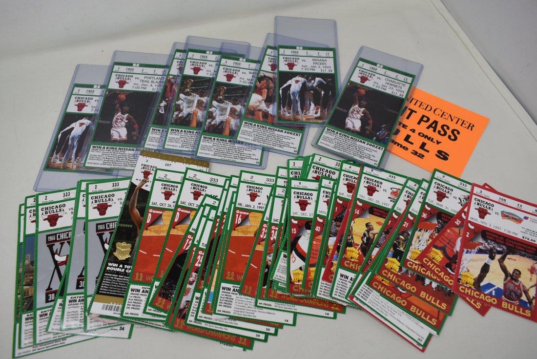 Group of Vintage Chicago Bulls Tickets (1 of 3)