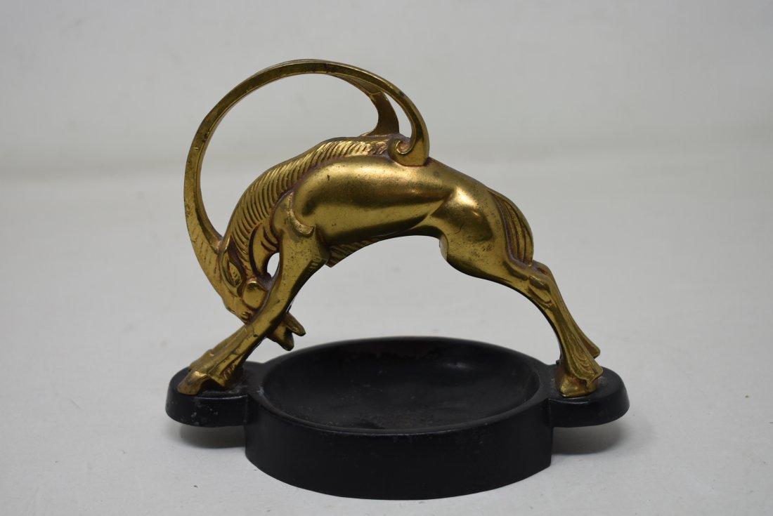 Frankart Antique Metal Ram Ashtray (1 of 8)