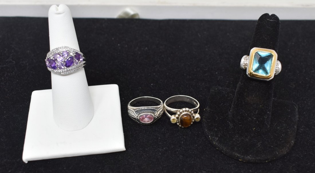 4 Sterling Silver Rings (1 of 4)
