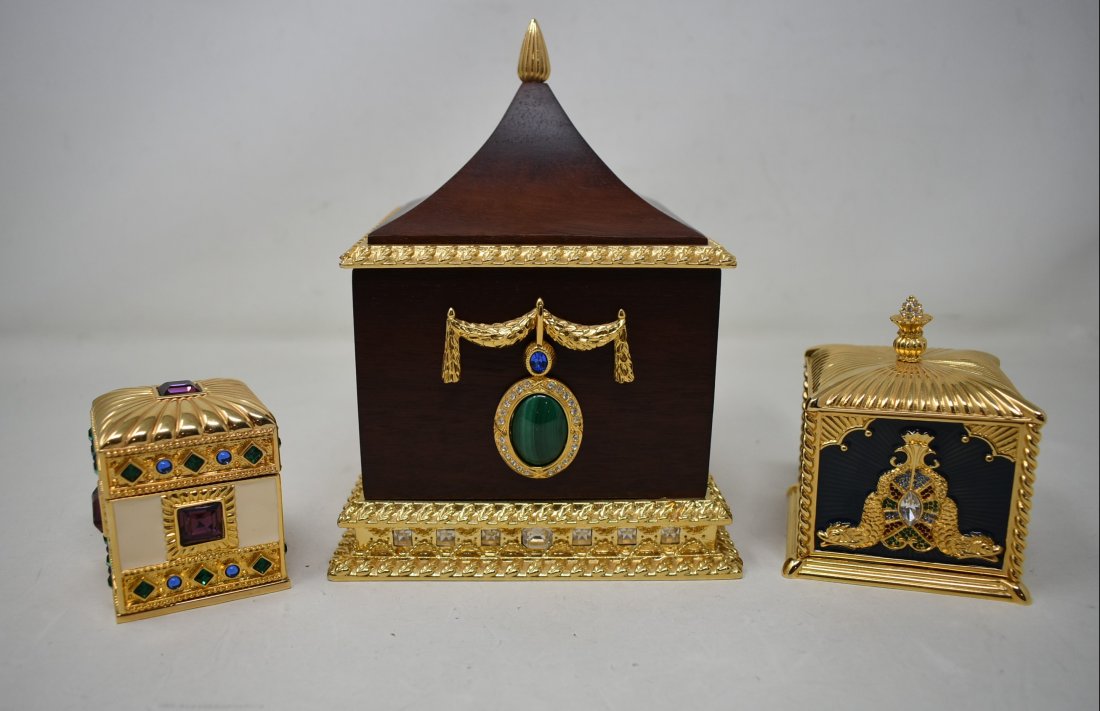 3 Wendy Reed Trinket Boxes w Swarovski Crystals (1 of 6)