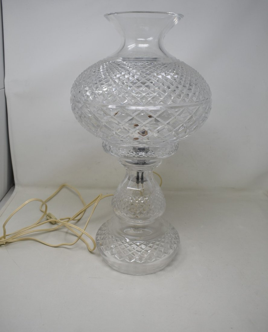 Large Waterford Crystal Hurricane Lamp (1 of 5)