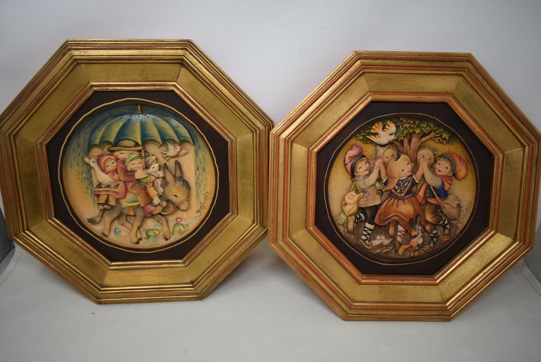 2 Anri Ferrandiz Framed Plates Numbered LImited Edition (1 of 4)