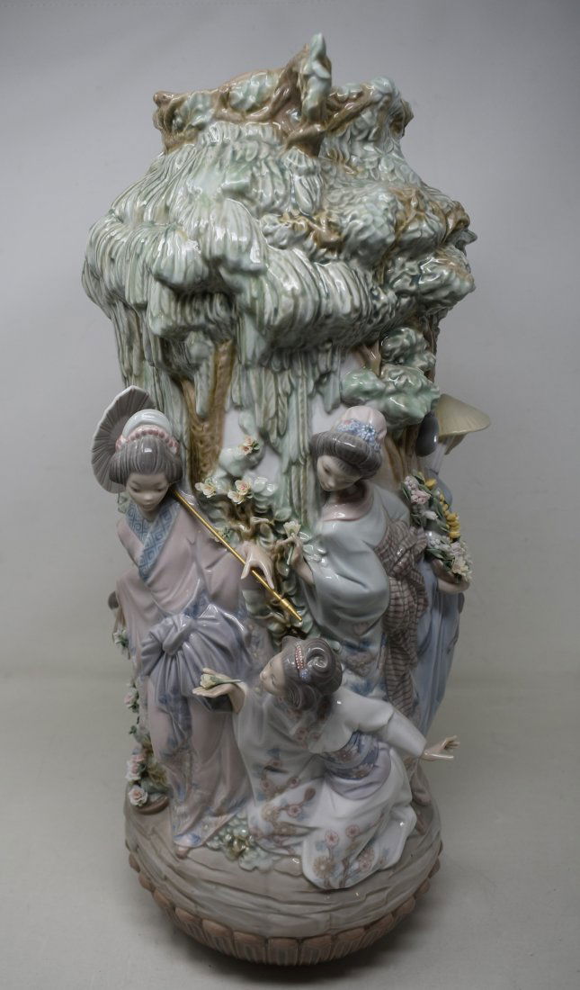 Lladro #1536 "Japanese Vase" Large Stunning Retired (1 of 9)