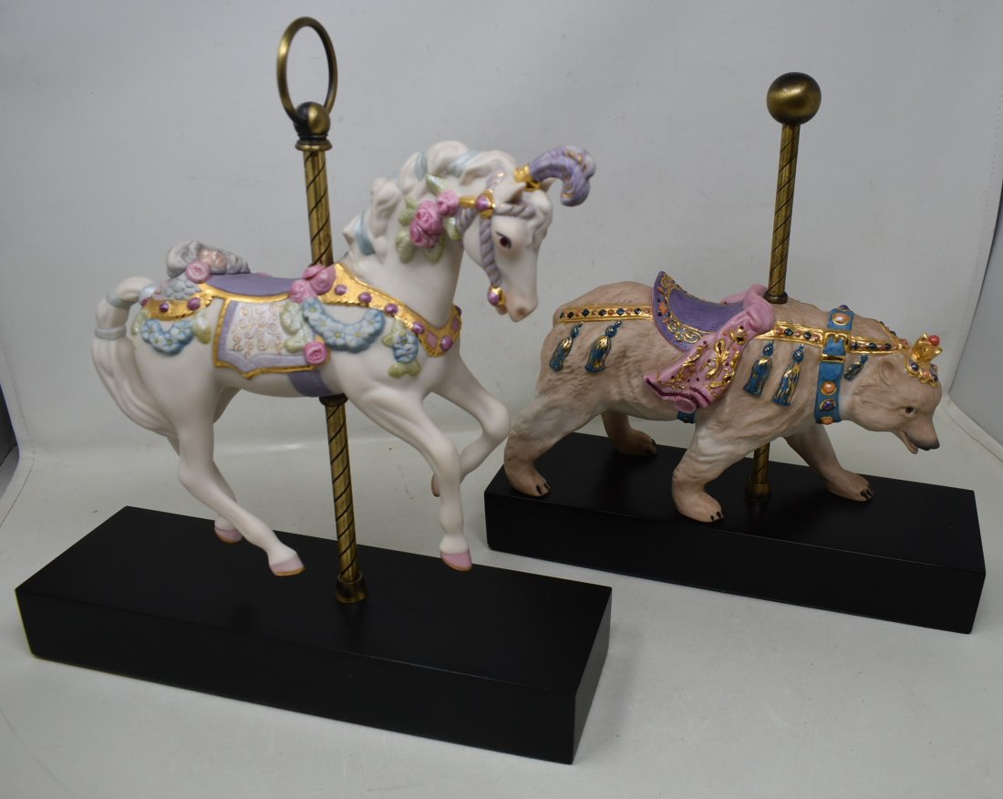 Pair of Cybis Porcelain Carousel Animals (1 of 5)